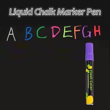 Spidol Marker Chalk Fluorescent Flash color 6MM Led Board Ungu