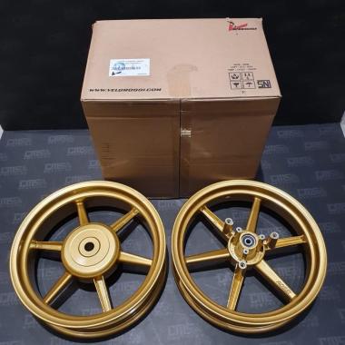 Velg Racing VRossi Zigen Venom Starmax R14 Palang 6 Yamaha Aerox Gold