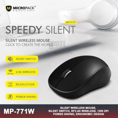 Mouse Silent Click Micropack Mouse Wireless Silent MP771WST