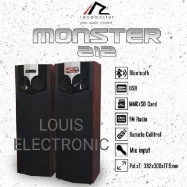 Roadmaster monster 212 Speaker aktif + Pasif 12" Karaoke Home Theatre
