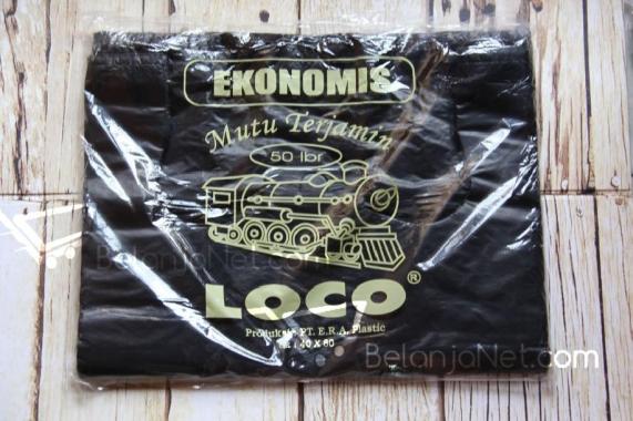 Kantong Plastik Kresek Hitam Loco 40 x 60 (50 Lbr)