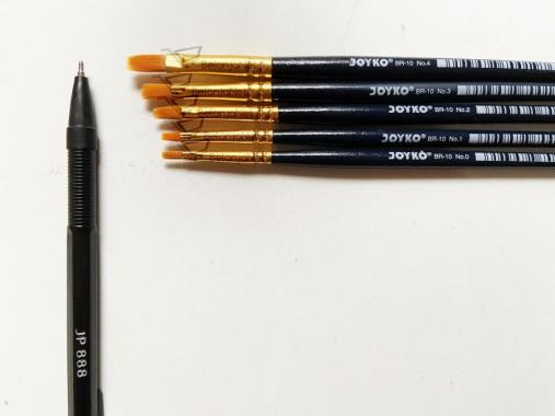 Kuas Lukis Cat Air Cat Acrylic Joyko BR-10 ( Macam Ukuran) 2