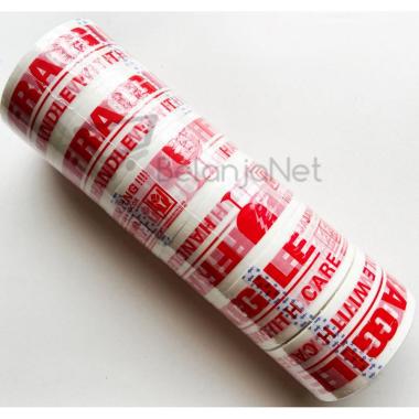 OPP Lakban Fragile 2 inch 48mmx50m GOLDLAND Putih