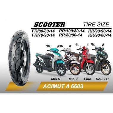 Ban Luar Belakang Yamaha Mioj Miogt M3 Cst Acimut A 6603 Rr/80/90-14