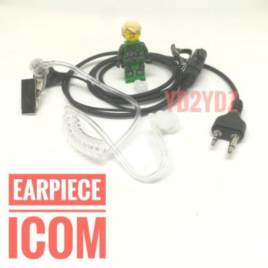 handsfree fbi headset paspampres ptt microphone speaker jack lurus icom v80 v88 t70 alinco a100 w100