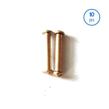 Baut Gold Paku Jilid Kalender Ukuran 30 mm Mur Baut Sabuk Kulit 3 Cm Mulyocreative