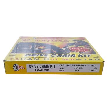 rantai sepeda motor supra gtr 150 tajima gear set gir set drive chain kit