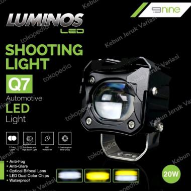 Lampu Tembak Q7 9Nine Luminos 2 warna Putih Kuning Shooting Light Q7