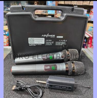 Mic Wireless 2 Mic Tangan Advance MIC 202