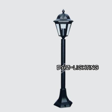 Lampu Taman Tiang Outdoor-Lampu Taman Klasik 2028 B Hitam