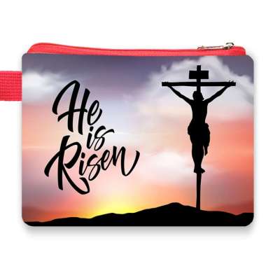 Pouch Paskah Souvenir Gereja Easter Passover 705 PC Yesus Salib Merah