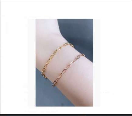 Gelang Rantai Tipis Titanium Wanita Simple Dan Cantik Anti Karat