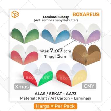 Alas Pie Tatak Kue EggTart Tray Mini Choux Tatakan Fruit Tart | AA73 Red Sunset