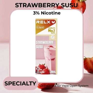 RELX Eliquid 30ml (Garansi Resmi id) Strawberry Susu