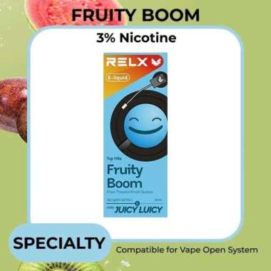 RELX Eliquid 30ml (Garansi Resmi id) Fruity Boom