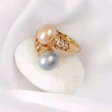 Cincin Mutiara Lombok Asli Mutiara Tawar