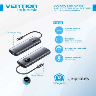 Vention USB Hub USB Type C to HDMI Docking Station TQV