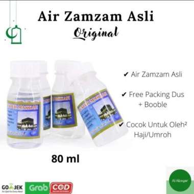 Air Zamzam 80ml Asli Oleh Oleh Haji Umroh Botol Kosong Botol Zamzam 80 ml