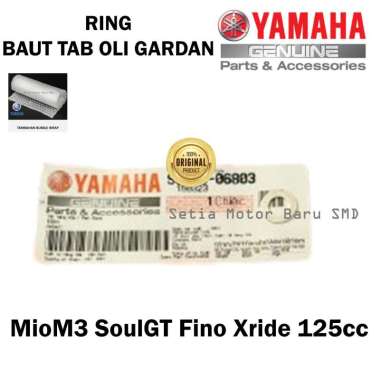 Ring Baut Tab Oli Gardan MioM3 SoulGT Fino Xride 125 Asli Original Yamaha 904300680300