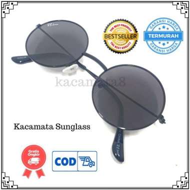 Kacamata Sunglass Aviator Terbaru Model Bulat Hitam