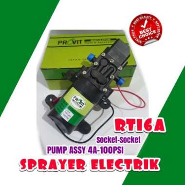 PVT16A DINAMO POMPA DC 12V MESIN SEMPROT HAMA ELEKTRIK ATAU STEAM