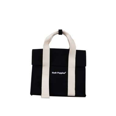 Hush Puppies Tas Wanita Wanita Canvas Flap Bag Black Black