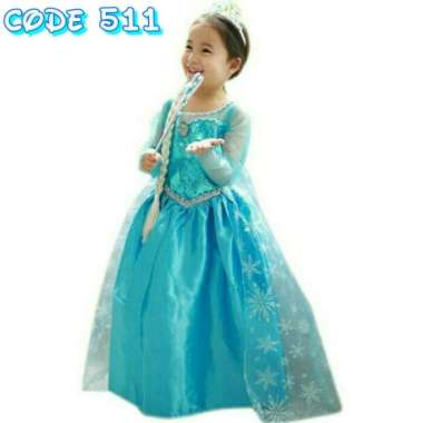 BAJU ELSA FROZEN (TERMURAH) RESELLER DROPSHIP 522 - Size 100