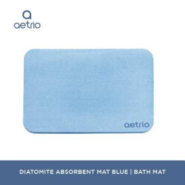 AETRIO Diatomite Absorbent Mat BLUE / Keset Batu Kamar mandi BLUE