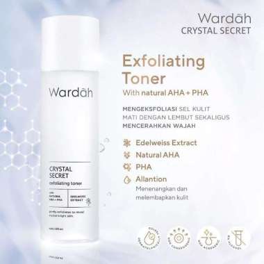 Wardah Crystal Secret Exfoliating Toner 150ml - Mencerahkan Wajah
