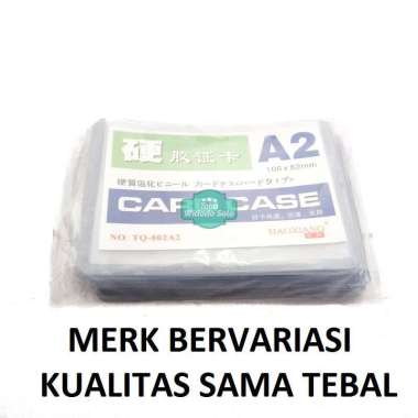 Plastik ID Card Case A2 Name Card Name Tag Landscape - 1 Pack Isi 20 Buah