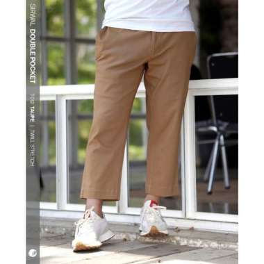SAMASE SIRWAL DOUBLE POCKET T012 Khaki Twill Stretch Celana Pria S
