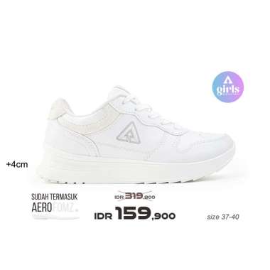 Aerostreet 37-40 Sydney Putih Putih Putih - Sepatu Sneakers Wanita 39