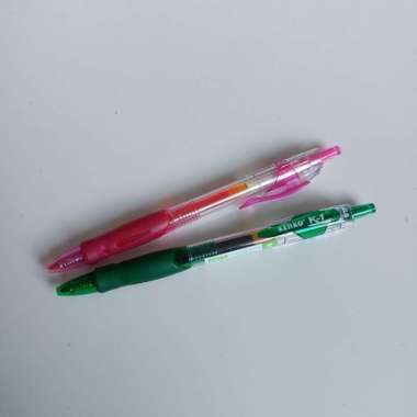 Pulpen Gel Kenko K-1 Merah Hijau Pink Orange Violet Biru - 1 Buah ECER Pink