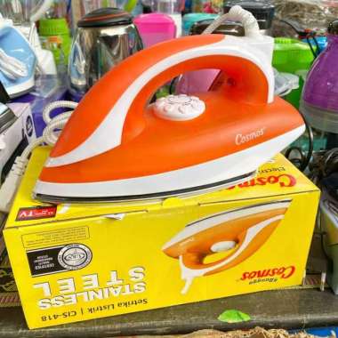 Setrika jetspray gosokan listrik cosmos cis418/Cosmos setrika tapak stainless