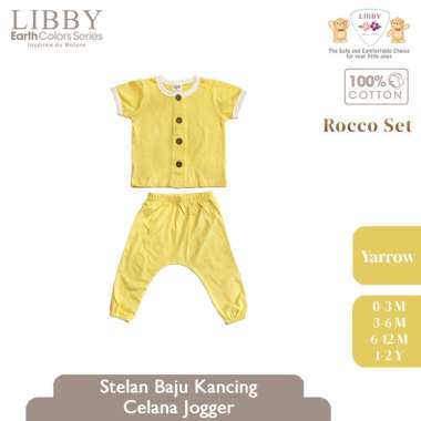 Libby Rocco Set Celana Jogger Stelan Anak Bayi 0-6 bulan Yarrow