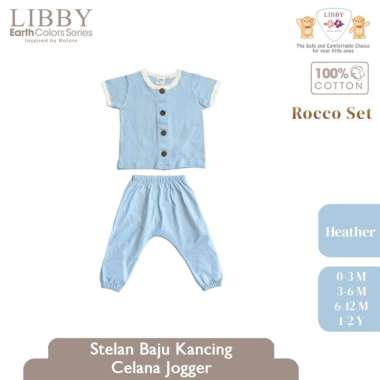 Libby Rocco Set Celana Jogger Stelan Anak Bayi 3-4 tahun Heather