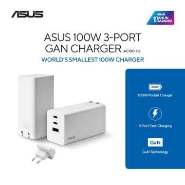 ASUS 100W 3-Port GaN Charger