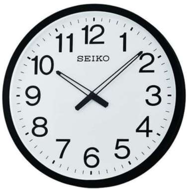 Jam Dinding SEIKO Japan QXA563 QXA563K Black Original