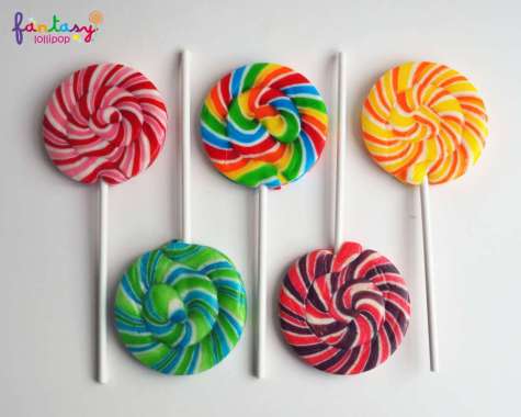 Fantasy Lollipop Bundar 30gr Fruit Salad