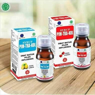 Syrup Pim Tra Kol 60ml - Sirup Pimtrakol Sirup Batuk Lemon
