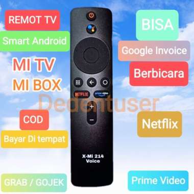 Remote Remot TV Smart Android xiomi Mi TV Mi Box Google voice Multivariasi Multicolor