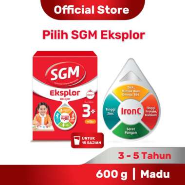 Promo Harga SGM Eksplor 3+ Susu Pertumbuhan Madu 600 gr - Blibli
