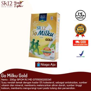 SR12 Go Milku Gold / Susu GoMilku / Susu Kambing Etawa / Susu Orang Tua / Susu Tulang / Susu Osteopo