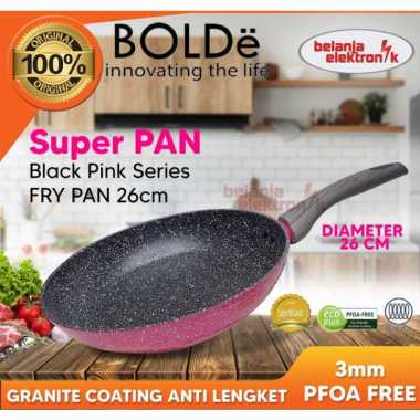 BOLDe Wajan Penggorengan / Fry Pan Super Pan Blackpink 26 cm