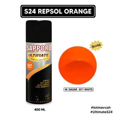 Sapporo Ultimate S24 Repsol Orange / Sapporo Spray / Cat Aerosol Terbaik