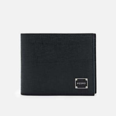 DOMPET PRIA PEDRO ORIGINAL KULIT ASLI ORI BRANDED HITAM PM000