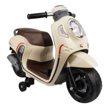 PMB Mainan Motor Aki Anak Scoopy Cream Scoopy 611C