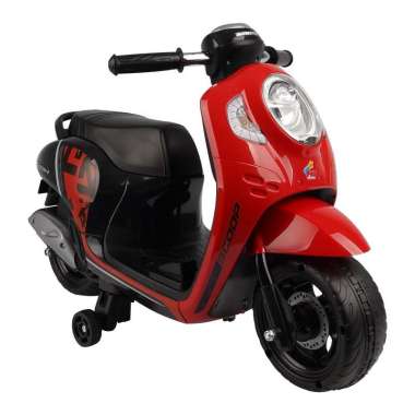 PMB Mainan Motor Aki Anak Scoopy Merah Scoopy 611C