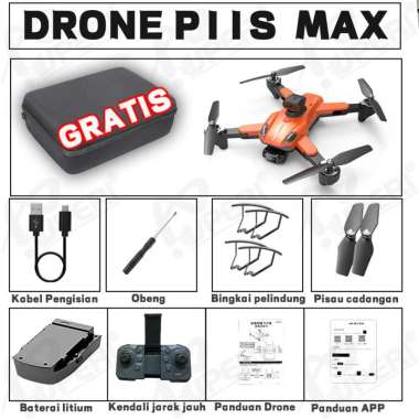 Smart Drone P11S MAX Dual HD Came P11S - ORANYE 1 PCS BATERAI