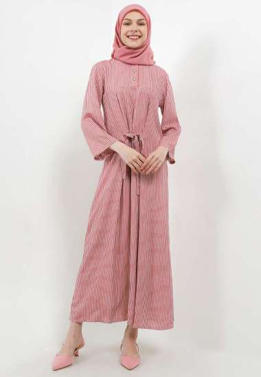 Arjuna Weda Gamis Salur 4 27306093 - Pink XXXL
